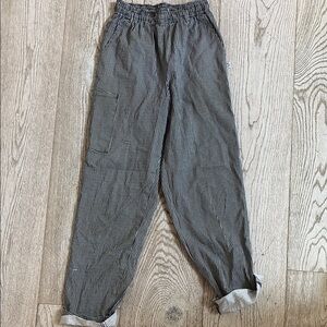 Five Star Black and White Trousers Relaxed Fit